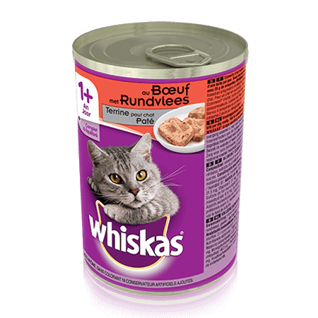 WHISKAS Can Paté - met Rund 400g