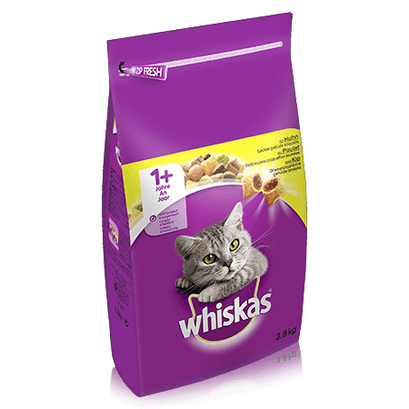 WHISKAS Dry met Kip 3,8kg