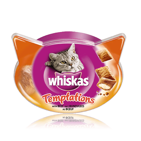 WHISKAS Temptations™ met Rund 60g