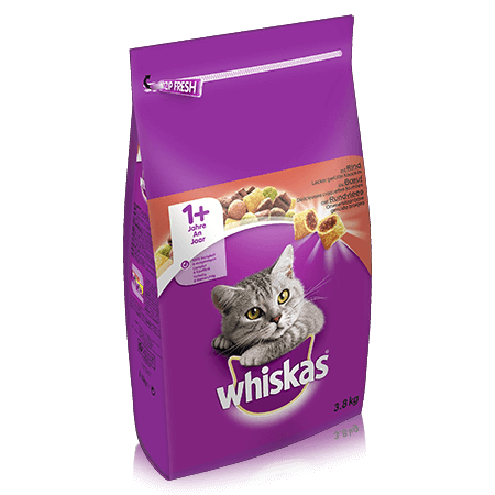 WHISKAS Dry met Rund 3,8kg