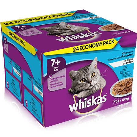WHISKAS Pouch in Jelly Fish Selection 24x100g
