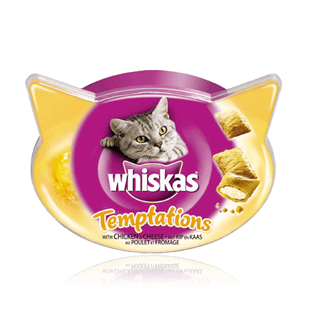 WHISKAS Temptations™ au Poulet et au Fromage 60g