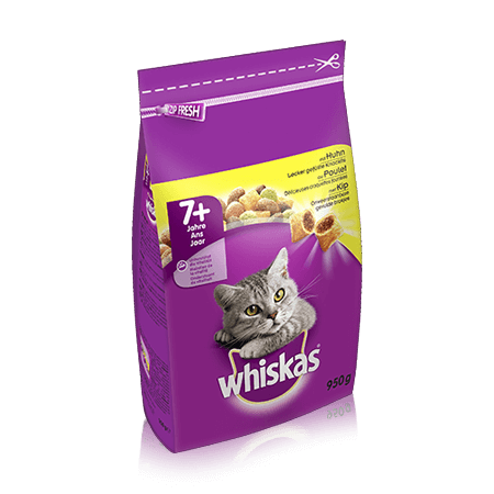 WHISKAS Senior Dry au Poulet 950g