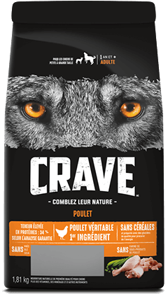 CRAVEᴹᶜ AVEC PROTÉINES DE POULET 1.81KG