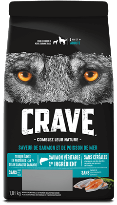 CRAVEᴹᶜ AVEC PROTÉINES DE SAUMON ET DE POISSON DE MER 1.81KG