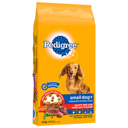 pedigree small dog steak and vegetable