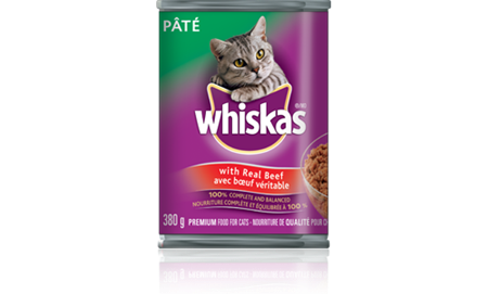 WHISKAS<sup>®</sup> Pate with Real Beef