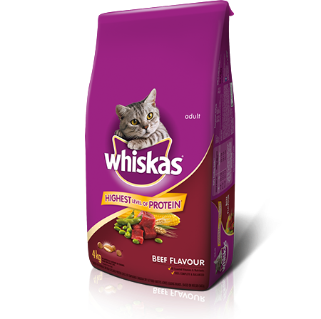 WHISKAS<sup>®</sup> Beef Flavour Dry Food