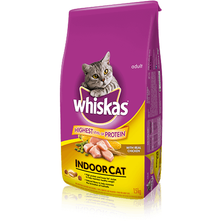 WHISKAS<sup>®</sup> Indoor Cat with Chicken