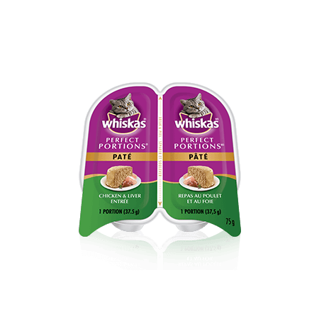WHISKAS<sup>®</sup> PERFECT PORTIONS<sup>®</sup> Chicken & Liver Entrée