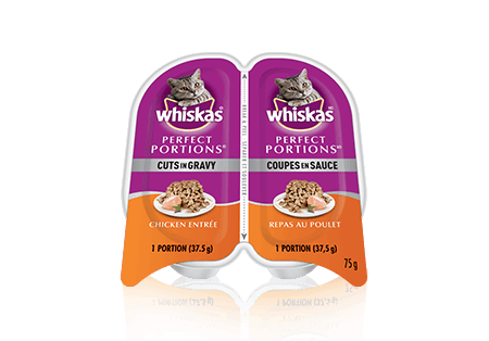 WHISKAS<sup>®</sup> Perfect Portions™ Cuts in Gravy Chicken Entrée