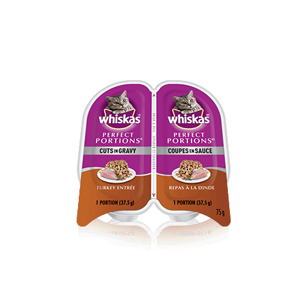 WHISKAS<sup>®</sup> PERFECT PORTIONS™ Cuts in Gravy Turkey Entrée