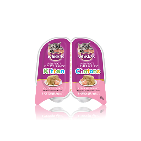 WHISKAS<sup>®</sup> PERFECT PORTIONS<sup>®</sup> Kitten Chicken Pate Entrée