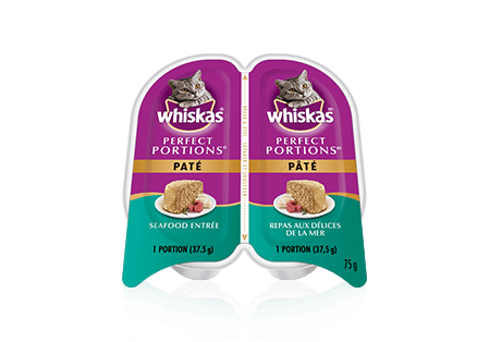 WHISKAS<sup>®</sup> Perfect Portions™ Paté Seafood Entrée