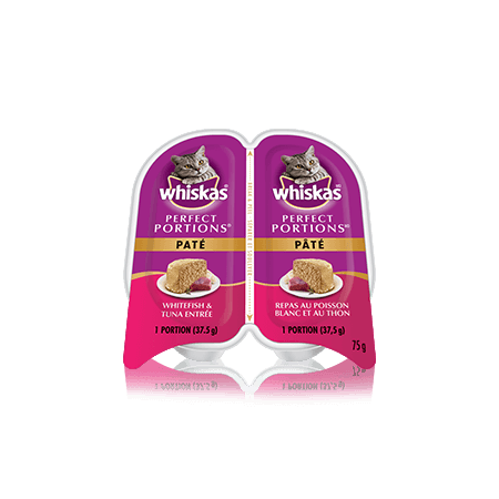 WHISKAS<sup>®</sup> PERFECT PORTIONS™ Whitefish & Tuna Pate Entrée
