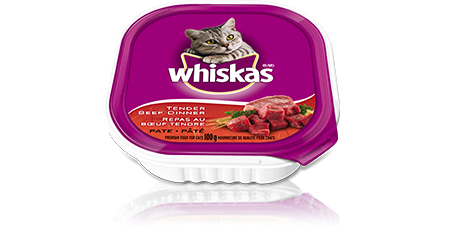 WHISKAS<sup>®</sup> Meaty Selections Tender Beef Dinner Pate