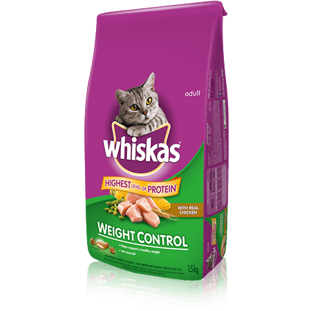 WHISKAS<sup>®</sup> Weight Control with Chicken