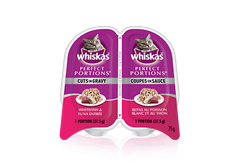 WHISKAS Perfect Portions™ Cuts in Gravy Whitefish & Tuna Entrée
