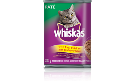 WHISKAS<sup>MD</sup> Pâté avec poulet véritable