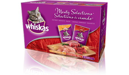 WHISKAS<sup>MD</sup> en sachet SELECTIONS DE VIANDE<sup>MD</sup>