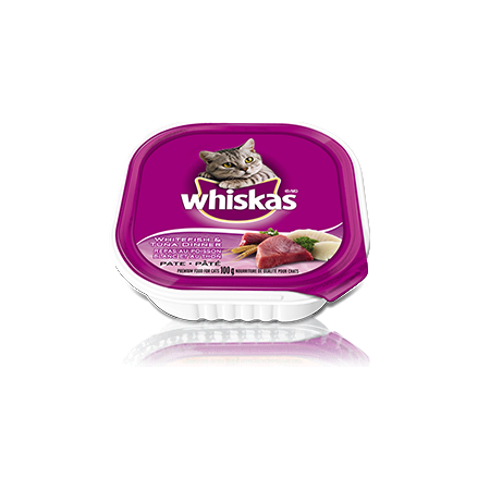 Repas au poisson blanc et au thon WHISKAS<sup>MD</sup> SÉLECTIONS AUX FRUITS DE MER<sup>MD</sup> pâté