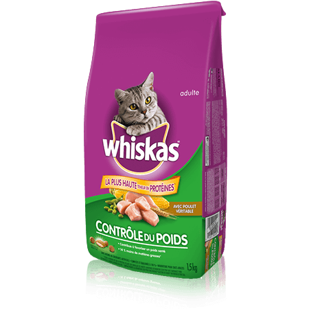WHISKAS<sup>MD</sup> Contrôle du poids avec poulet