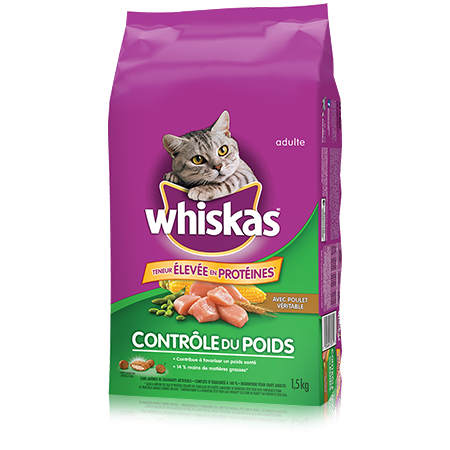 WHISKAS<sup>MD</sup> Contrôle du poids avec poulet