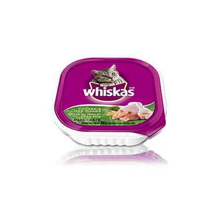 WHISKAS<sup>MD</sup> en barquette poulet et foie repas