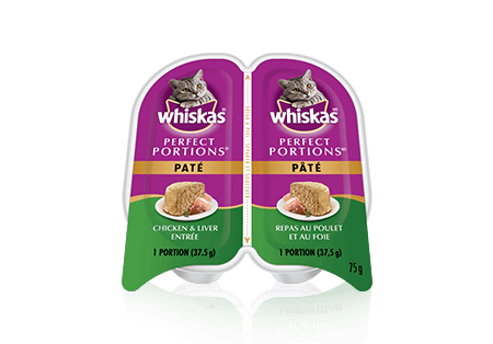 WHISKAS<sup>MD</sup> Perfect Portions<sup>MC</sup> repas au poulet et au foie