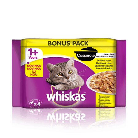 WHISKAS Casserole drůbeží výběr 340g