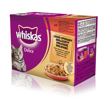 WHISKAS kapsičky Delice Masové menu v želé 12 x 85g