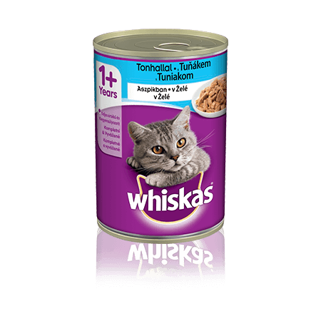 WHISKAS konzerva v želé s tuňákem 400g