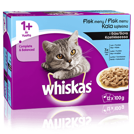 Whiskas® 1+ Fiskemenu i Sovs