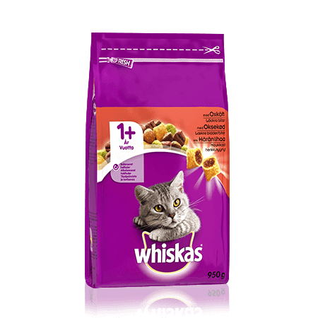 Whiskas® 1+ Oksekød