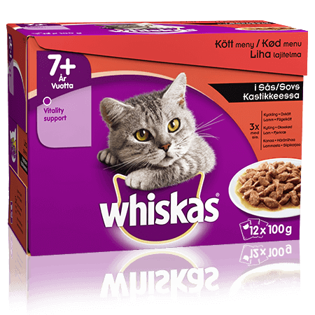 Whiskas® 7+ Kødmenu i Sovs