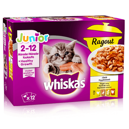 Whiskas Junior Ragout Fjærkræ Menu