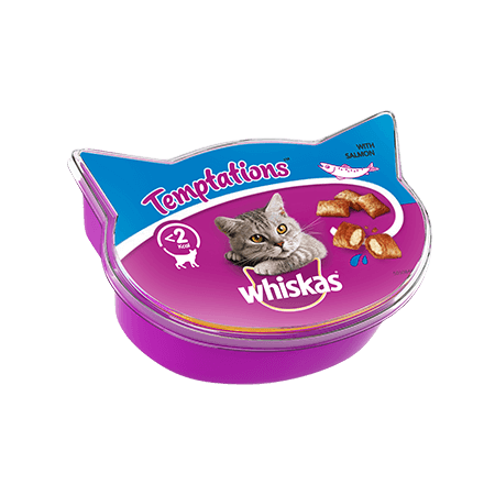 Whiskas® Temptation godbidder med Laks