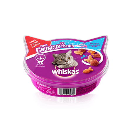 Whiskas TRIO CRUNCHY fisk & skaldyr