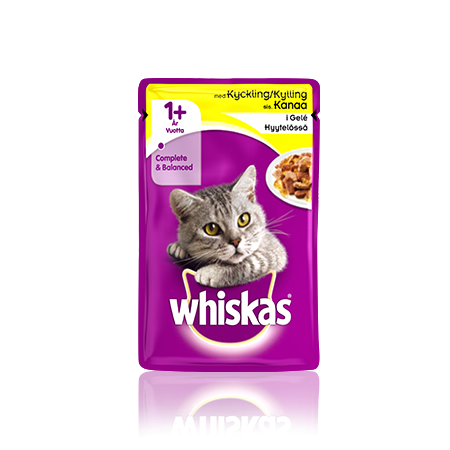 Whiskas® 1+ Kanaa hyytelössä 100g