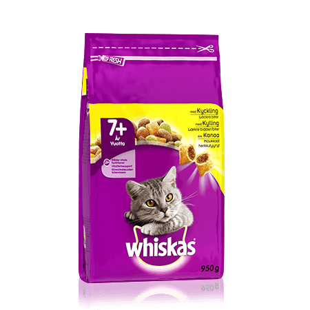 Whiskas® 7+ Kanaa 950g