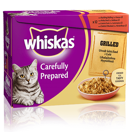 Whiskas® Grillattua Lihaa Hyytelö 12x85g