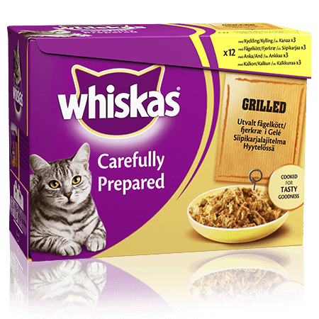 Whiskas® Grillattua Siipikarjaa 12x85g