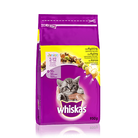 Whiskas® Junior Kanaa 950g