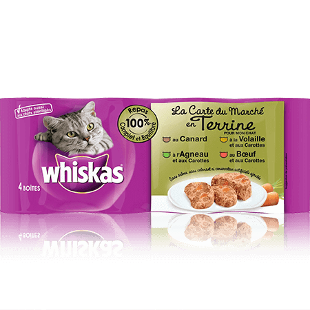 WHISKAS La Carte du Marché x4 en Terrine