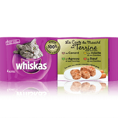 WHISKAS® La Carte du Marché x4 en Terrine