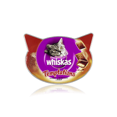 WHISKAS® Temptations Cat Treats with Beef 60g