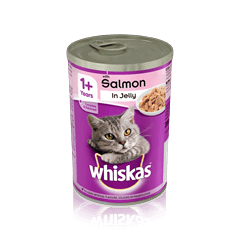 WHISKAS® 1+  Can with Salmon in Jelly 390g