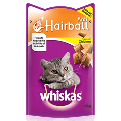 WHISKAS® Anti-Hairball Cat Treats 55g