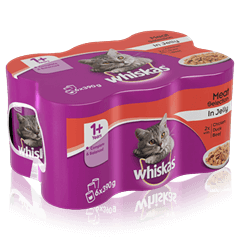 WHISKAS® 1+ Can Fish & Meaty Selection in Loaf 6 x 390g (2340g)