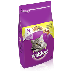 WHISKAS® 1+ Cat Complete Dry with Chicken 3.8kg